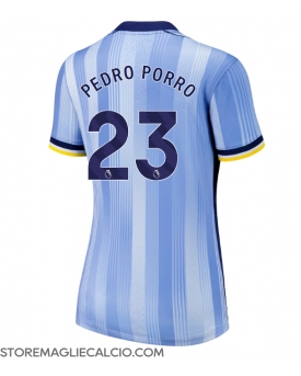 Tottenham Hotspur Pedro Porro #23 Maglia Gara Trasferta Repliche 2024-25 Donna